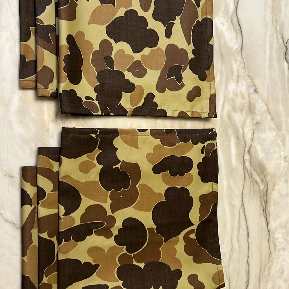Camo Napkins, Handmade Cloth Napkins, Set of 6, NEW, Hand Made!
